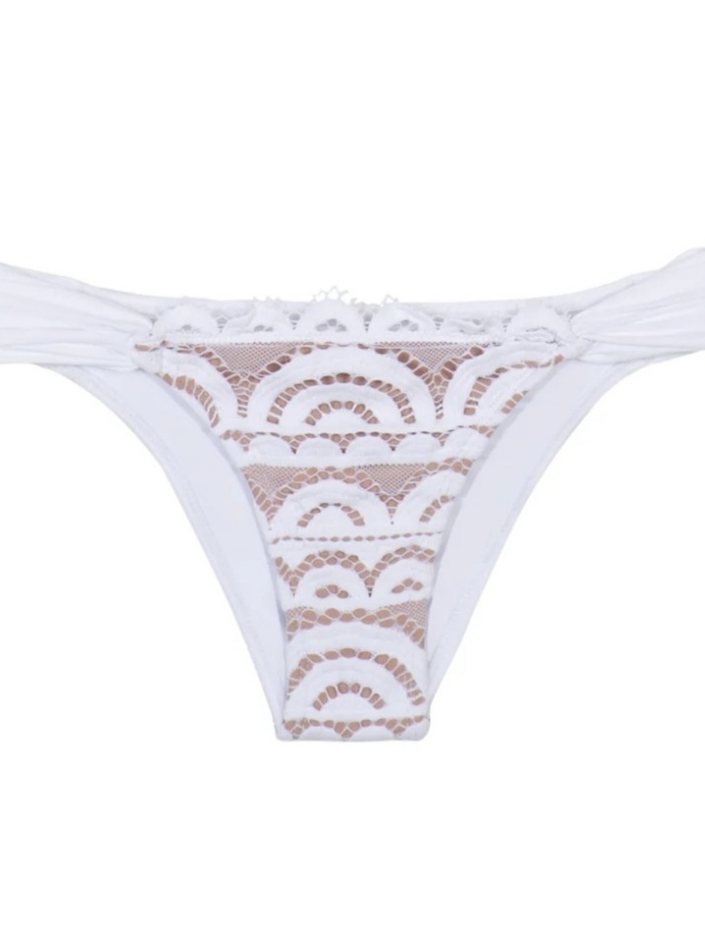 Pilyq White Lace Bikini Bottom